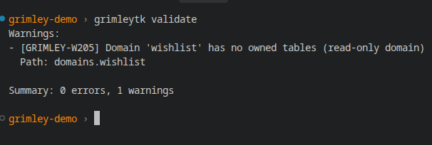 GrimleyTK: Declarative Data Architecture Toolkit screenshot 2